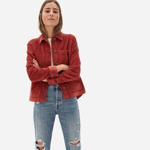 everlane the corduroy chore jacket brick
